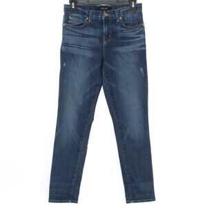 J Brand Womens Jeans Skinny Slouch Distressed Zip Fly Blue Size 24 LD